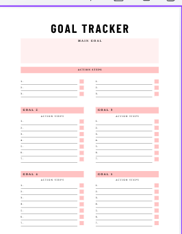 Goal Planner Colorful