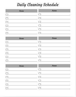 Cleaning Planner - Keep Your Home Fresh & Clean
