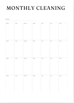 Decluttering and Cleaning Planner - Create a Clean, Organized Home